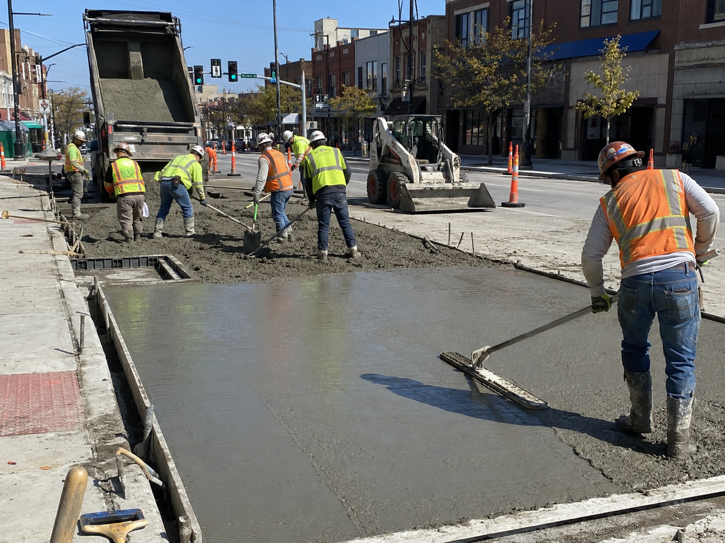 Downtown Concrete Pour